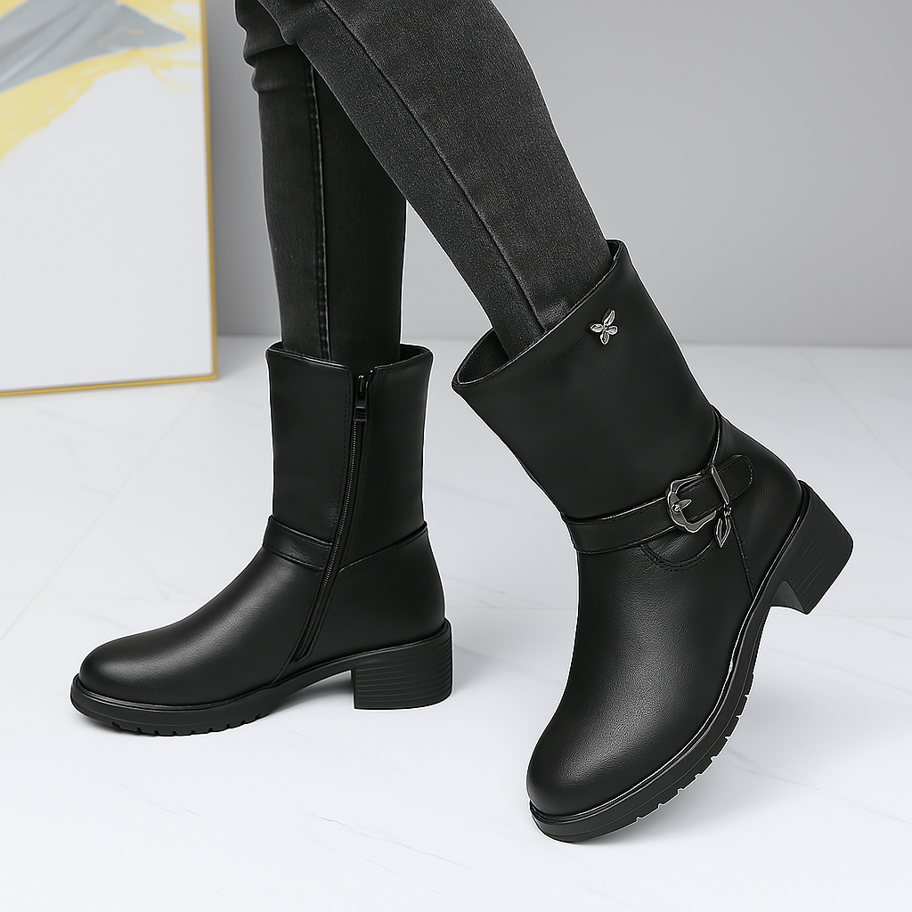 Bota Feminina Cano Médio Olivia