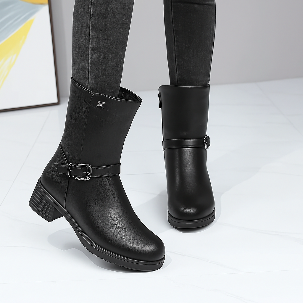 Bota Feminina Cano Médio Olivia