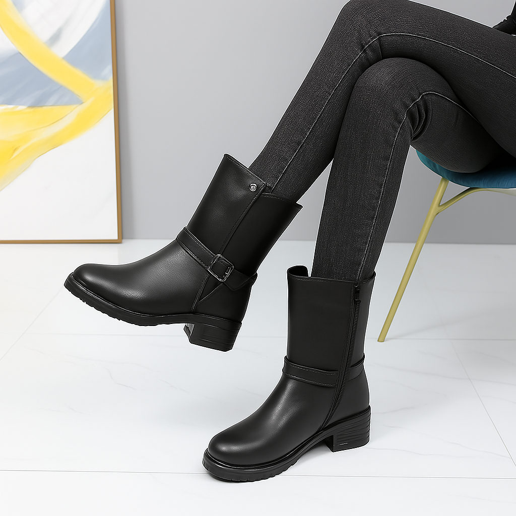 Bota Feminina Cano Médio Olivia