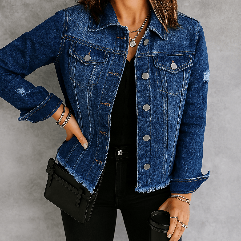 Jaqueta Feminina Jeans Jaiane