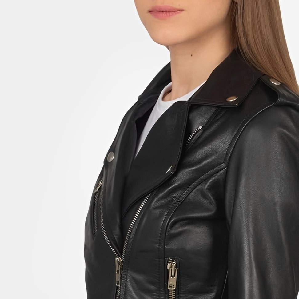 Jaqueta de Couro Feminina Amanda