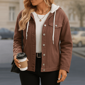 Jaqueta Jeans Feminina Forrada Julia